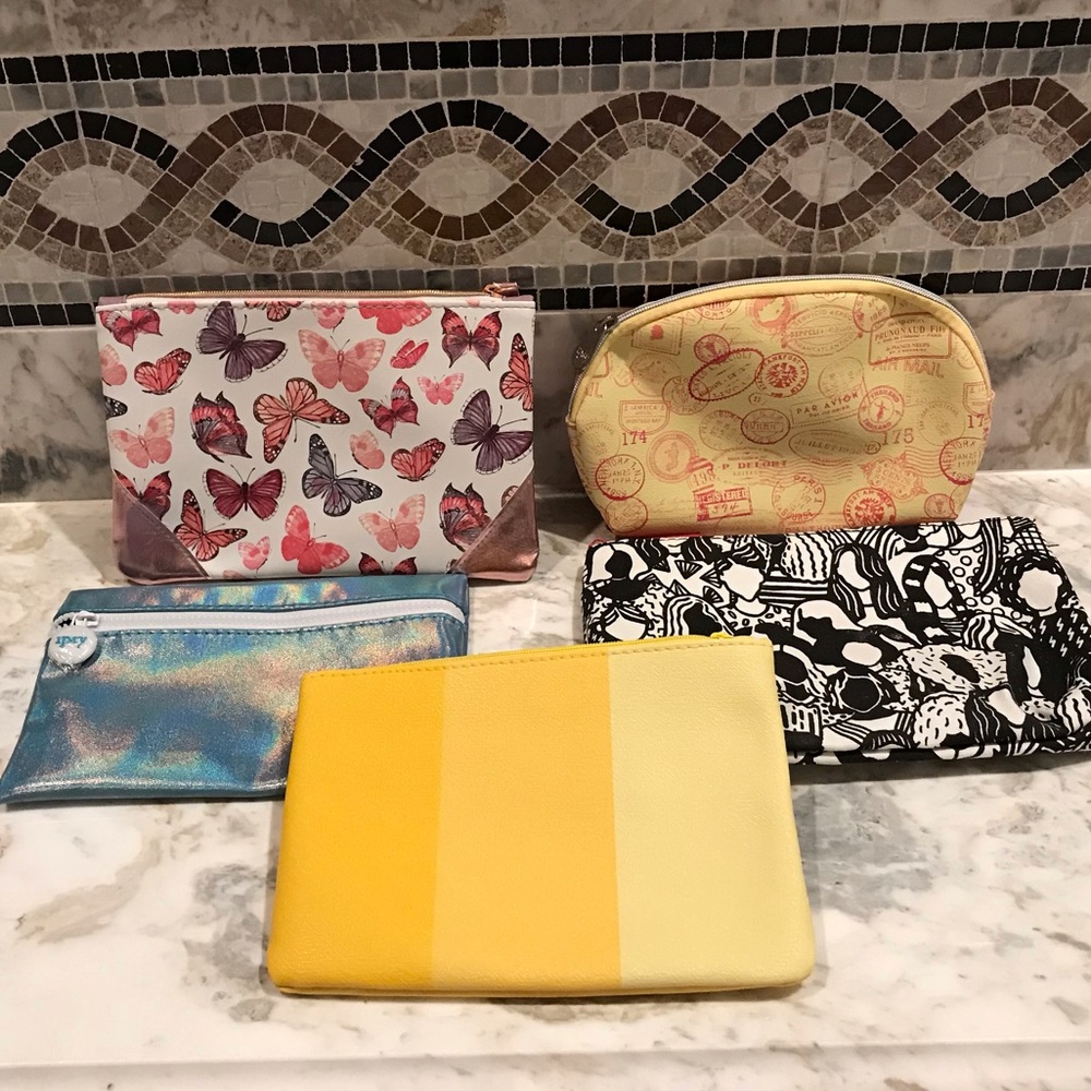 Cosmetic bags from Ipsy.